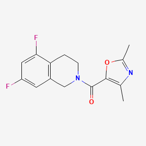 (5,7-difluoro-3,4-dihydro-1H-isoquinolin-2-yl)-(2,4-dimethyl-1,3-oxazol-5-yl)methanone