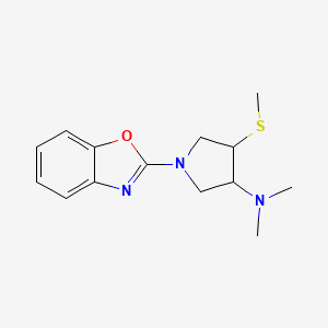 1-(1,3-benzoxazol-2-yl)-N,N-dimethyl-4-methylsulfanylpyrrolidin-3-amine