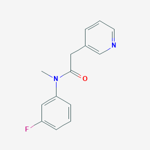 N-(3-fluorophenyl)-N-methyl-2-pyridin-3-ylacetamide