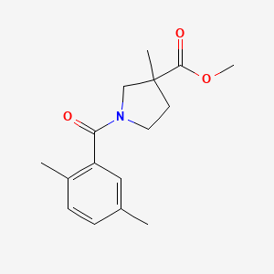 Methyl 1-(2,5-dimethylbenzoyl)-3-methylpyrrolidine-3-carboxylate