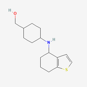 [4-(4,5,6,7-Tetrahydro-1-benzothiophen-4-ylamino)cyclohexyl]methanol