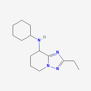 molecular formula C14H24N4 B7615082 N-cyclohexyl-2-ethyl-5,6,7,8-tetrahydro-[1,2,4]triazolo[1,5-a]pyridin-8-amine 