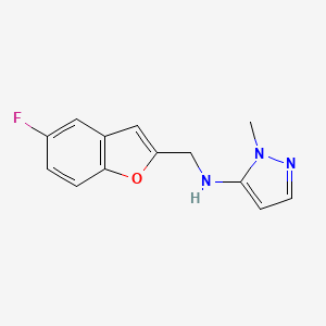 N-[(5-fluoro-1-benzofuran-2-yl)methyl]-2-methylpyrazol-3-amine