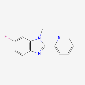 6-Fluoro-1-methyl-2-pyridin-2-ylbenzimidazole