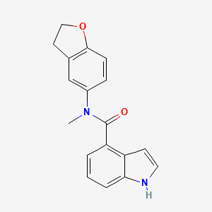 N-(2,3-dihydro-1-benzofuran-5-yl)-N-methyl-1H-indole-4-carboxamide