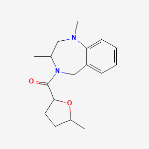 molecular formula C17H24N2O2 B7615138 (1,3-dimethyl-3,5-dihydro-2H-1,4-benzodiazepin-4-yl)-(5-methyloxolan-2-yl)methanone 