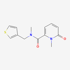 N,1-dimethyl-6-oxo-N-(thiophen-3-ylmethyl)pyridine-2-carboxamide