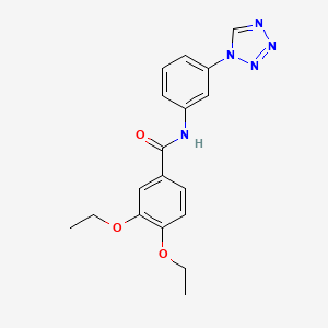 3,4-diethoxy-N-[3-(1H-tetrazol-1-yl)phenyl]benzamide