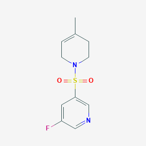 3-fluoro-5-[(4-methyl-3,6-dihydro-2H-pyridin-1-yl)sulfonyl]pyridine