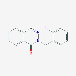 molecular formula C15H11FN2O B7615190 2-(2-Fluorobenzyl)phthalazine-1(2H)-one 