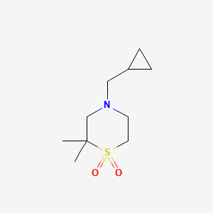 4-(Cyclopropylmethyl)-2,2-dimethyl-1,4-thiazinane 1,1-dioxide