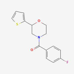 (4-Fluorophenyl)-(2-thiophen-2-ylmorpholin-4-yl)methanone