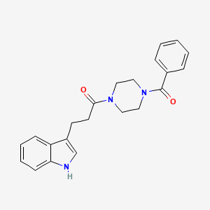 3-(1H-indol-3-yl)-1-[4-(phenylcarbonyl)piperazin-1-yl]propan-1-one