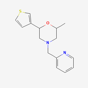 2-Methyl-4-(pyridin-2-ylmethyl)-6-thiophen-3-ylmorpholine