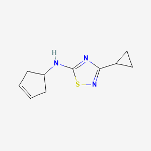 N-cyclopent-3-en-1-yl-3-cyclopropyl-1,2,4-thiadiazol-5-amine