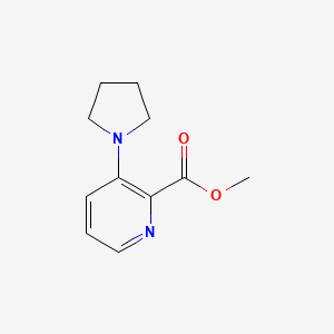 molecular formula C11H14N2O2 B7615283 Methyl 3-pyrrolidin-1-ylpyridine-2-carboxylate 