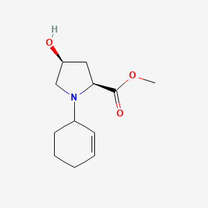 molecular formula C12H19NO3 B7615320 methyl (2S,4S)-1-cyclohex-2-en-1-yl-4-hydroxypyrrolidine-2-carboxylate 