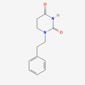 molecular formula C12H14N2O2 B7615332 N-(phenethyl)dihydrouracil 