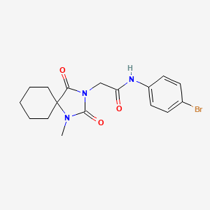 N-(4-bromophenyl)-2-(1-methyl-2,4-dioxo-1,3-diazaspiro[4.5]decan-3-yl)acetamide