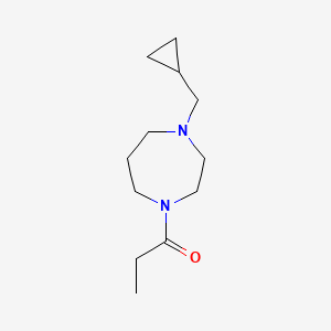 1-[4-(Cyclopropylmethyl)-1,4-diazepan-1-yl]propan-1-one