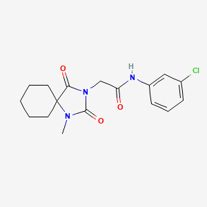 N-(3-chlorophenyl)-2-(1-methyl-2,4-dioxo-1,3-diazaspiro[4.5]decan-3-yl)acetamide