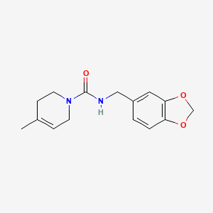 N-(1,3-benzodioxol-5-ylmethyl)-4-methyl-3,6-dihydro-2H-pyridine-1-carboxamide