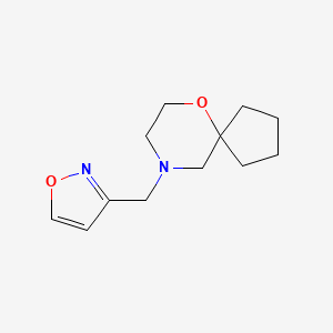 molecular formula C12H18N2O2 B7615414 9-(1,2-Oxazol-3-ylmethyl)-6-oxa-9-azaspiro[4.5]decane 