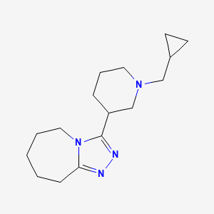 3-[1-(cyclopropylmethyl)piperidin-3-yl]-6,7,8,9-tetrahydro-5H-[1,2,4]triazolo[4,3-a]azepine