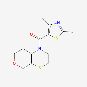 3,4a,5,7,8,8a-hexahydro-2H-pyrano[3,4-b][1,4]thiazin-1-yl-(2,4-dimethyl-1,3-thiazol-5-yl)methanone