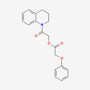 [2-(3,4-dihydro-2H-quinolin-1-yl)-2-oxoethyl] 2-phenoxyacetate