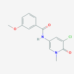 N-(5-chloro-1-methyl-6-oxopyridin-3-yl)-3-methoxybenzamide