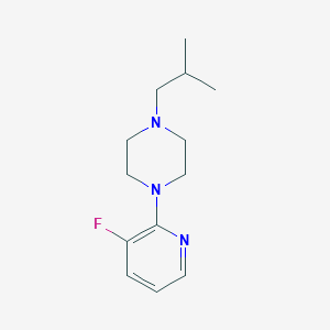 molecular formula C13H20FN3 B7615484 1-(3-Fluoropyridin-2-yl)-4-(2-methylpropyl)piperazine 