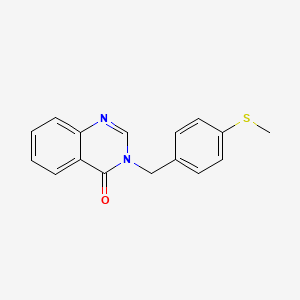 3-[(4-Methylsulfanylphenyl)methyl]quinazolin-4-one