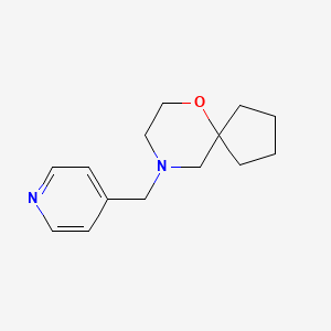 molecular formula C14H20N2O B7615527 9-(Pyridin-4-ylmethyl)-6-oxa-9-azaspiro[4.5]decane 