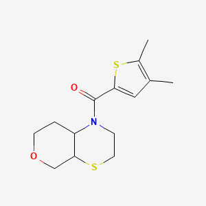 3,4a,5,7,8,8a-hexahydro-2H-pyrano[3,4-b][1,4]thiazin-1-yl-(4,5-dimethylthiophen-2-yl)methanone