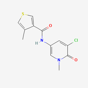 N-(5-chloro-1-methyl-6-oxopyridin-3-yl)-4-methylthiophene-3-carboxamide