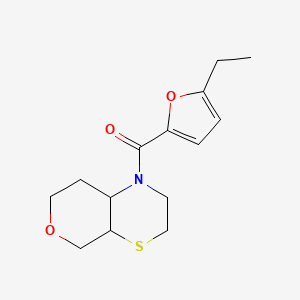 molecular formula C14H19NO3S B7615554 3,4a,5,7,8,8a-hexahydro-2H-pyrano[3,4-b][1,4]thiazin-1-yl-(5-ethylfuran-2-yl)methanone 