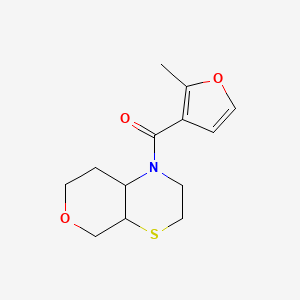 molecular formula C13H17NO3S B7615560 3,4a,5,7,8,8a-hexahydro-2H-pyrano[3,4-b][1,4]thiazin-1-yl-(2-methylfuran-3-yl)methanone 