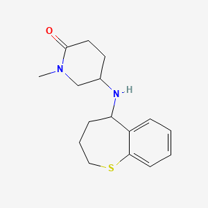 1-Methyl-5-(2,3,4,5-tetrahydro-1-benzothiepin-5-ylamino)piperidin-2-one