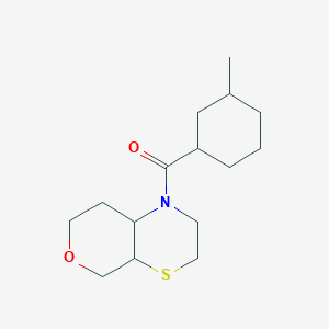 3,4a,5,7,8,8a-hexahydro-2H-pyrano[3,4-b][1,4]thiazin-1-yl-(3-methylcyclohexyl)methanone