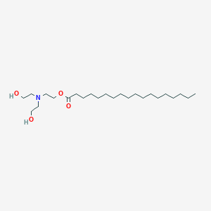 molecular formula C24H49NO4 B076156 Octadecanoic acid, 2-[bis(2-hydroxyethyl)amino]ethyl ester CAS No. 10248-74-5