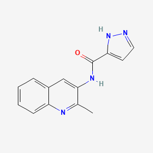 1h-Pyrazole-3-carboxamide,n-(2-methyl-3-quinolinyl)-