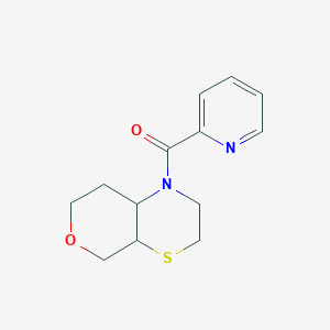 molecular formula C13H16N2O2S B7615641 3,4a,5,7,8,8a-hexahydro-2H-pyrano[3,4-b][1,4]thiazin-1-yl(pyridin-2-yl)methanone 