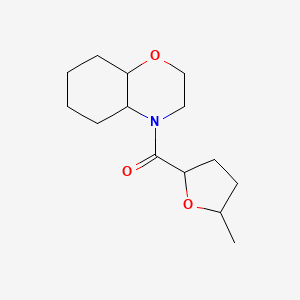 molecular formula C14H23NO3 B7615648 2,3,4a,5,6,7,8,8a-Octahydrobenzo[b][1,4]oxazin-4-yl-(5-methyloxolan-2-yl)methanone 