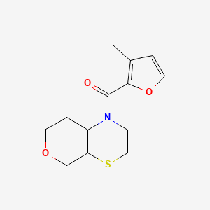 molecular formula C13H17NO3S B7615652 3,4a,5,7,8,8a-hexahydro-2H-pyrano[3,4-b][1,4]thiazin-1-yl-(3-methylfuran-2-yl)methanone 