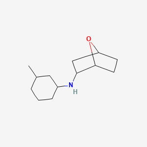 molecular formula C13H23NO B7615704 N-(3-methylcyclohexyl)-7-oxabicyclo[2.2.1]heptan-2-amine 