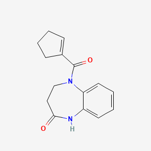 5-(cyclopentene-1-carbonyl)-3,4-dihydro-1H-1,5-benzodiazepin-2-one