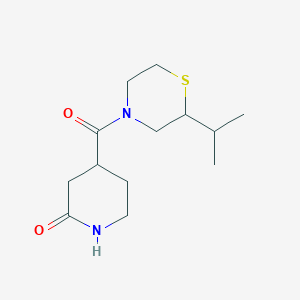 4-(2-Propan-2-ylthiomorpholine-4-carbonyl)piperidin-2-one