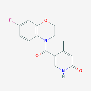 5-(7-fluoro-2,3-dihydro-1,4-benzoxazine-4-carbonyl)-4-methyl-1H-pyridin-2-one