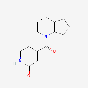 4-(2,3,4,4a,5,6,7,7a-Octahydrocyclopenta[b]pyridine-1-carbonyl)piperidin-2-one